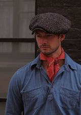 Stanton Baker Boy - (Wide-Width) Black Grain Donegal Tweed
