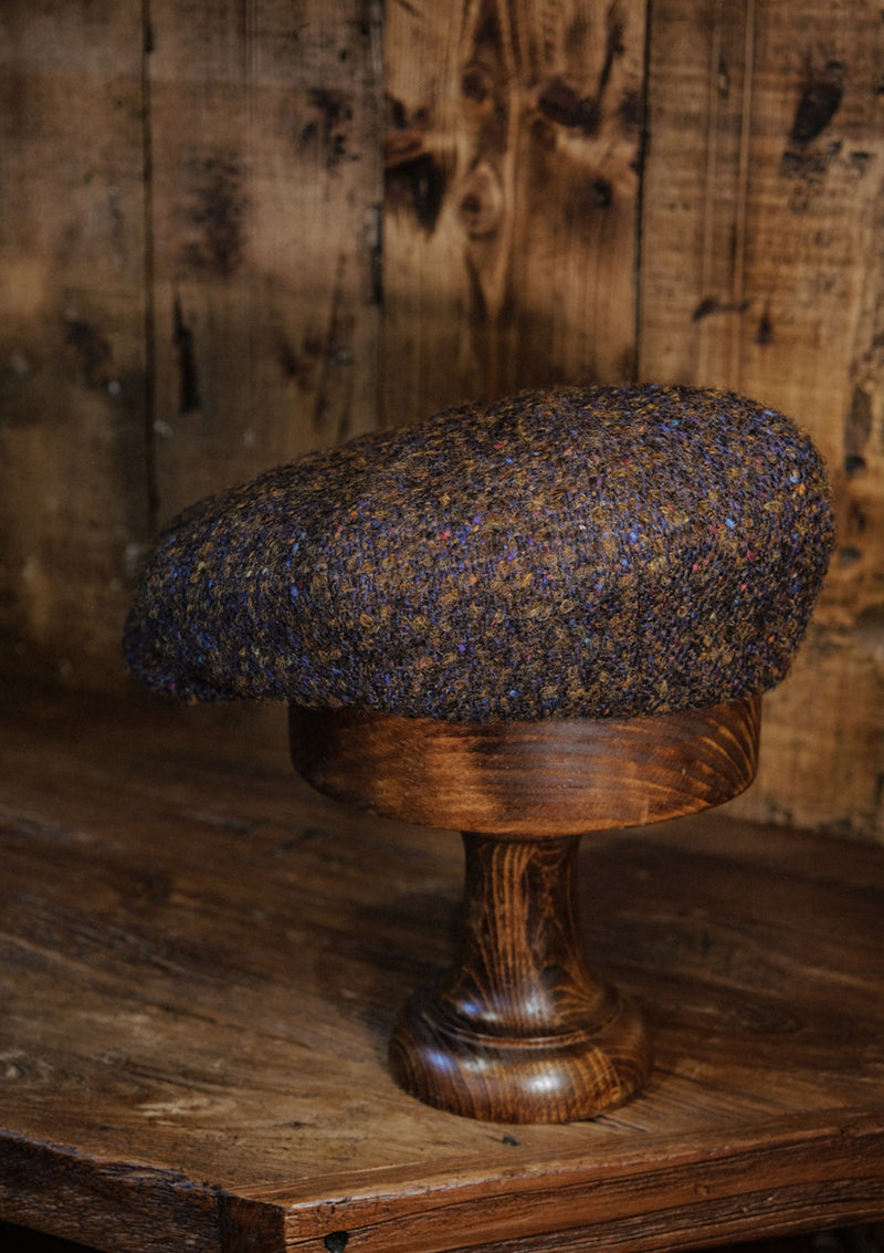 Stanton Baker Boy - (Wide-Width) Walnut & Navy Donegal Tweed