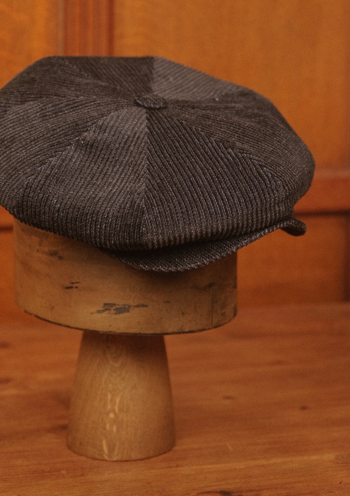 Stanton Baker Boy - (Wide-Width) Chunky Dark Denim Corduroy