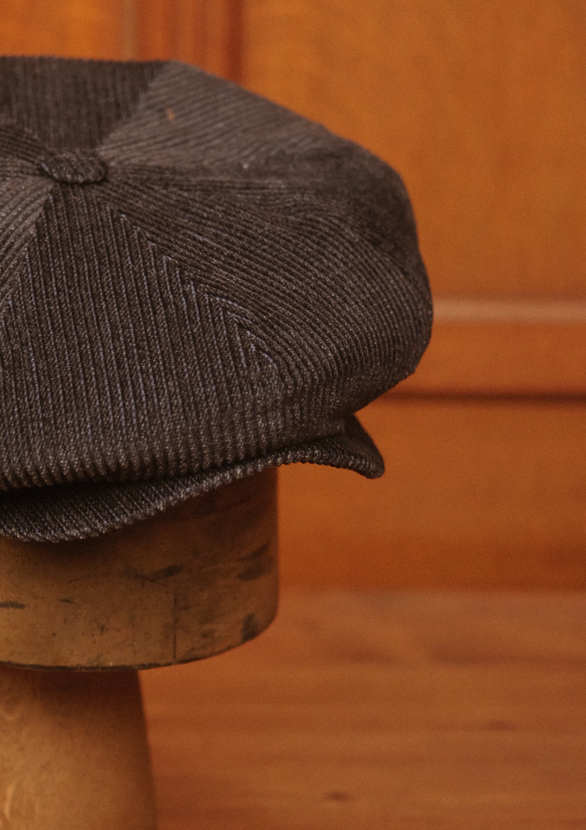 Stanton Baker Boy - (Wide-Width) Chunky Dark Denim Corduroy