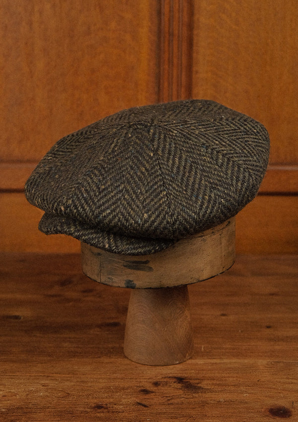 Stanton Baker Boy - (Wide Width) Donegal Tweed Green Herringbone