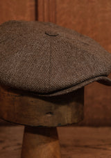 Stanton Baker Boy - (Wide Width) Undyed Brown Barleycorn Tweed