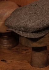 Stanton Baker Boy - (Wide Width) Undyed Brown Barleycorn Tweed