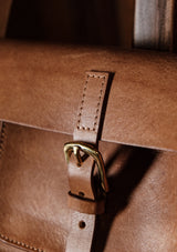 Saddle Leather Satchel - Tan