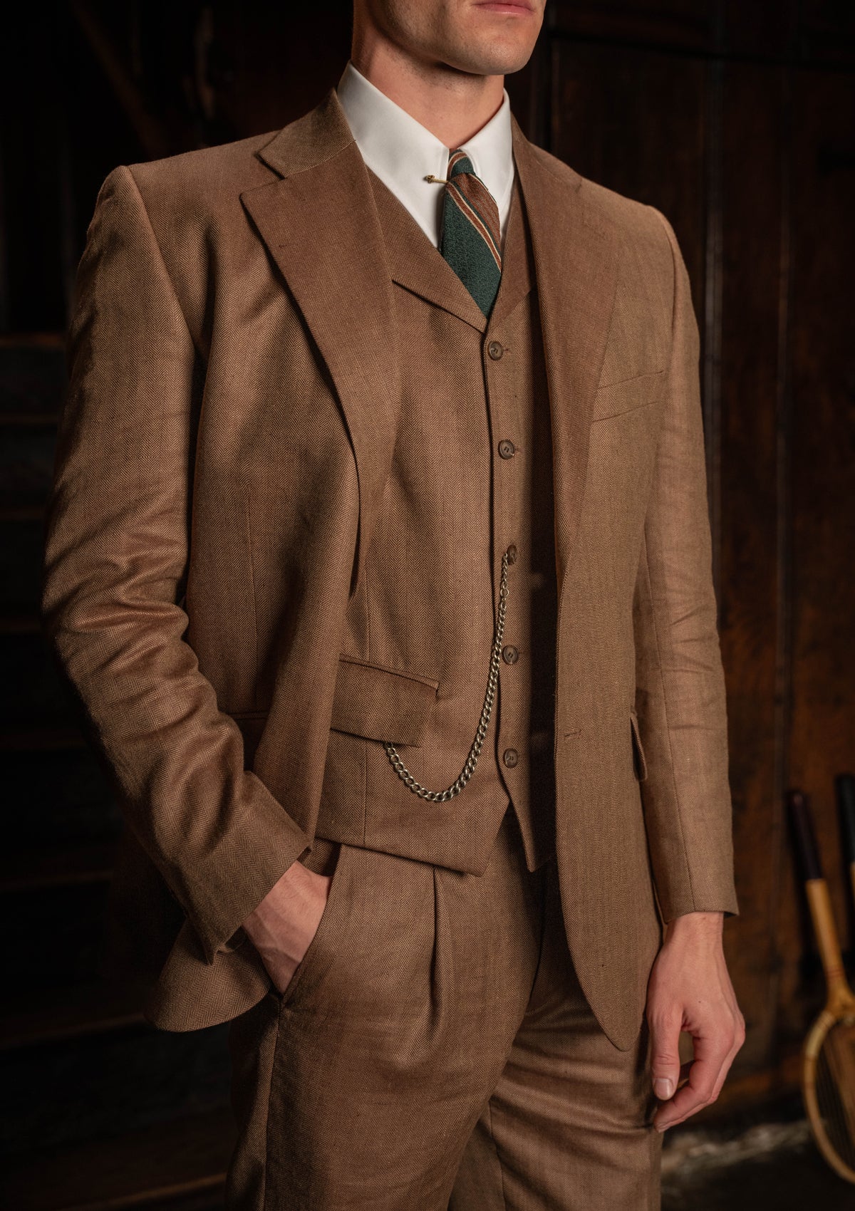 Coleman Jacket - Toasted Grain Herringbone