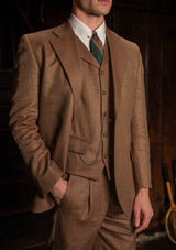 Brockman Clark Trouser - Toasted Grain Herringbone