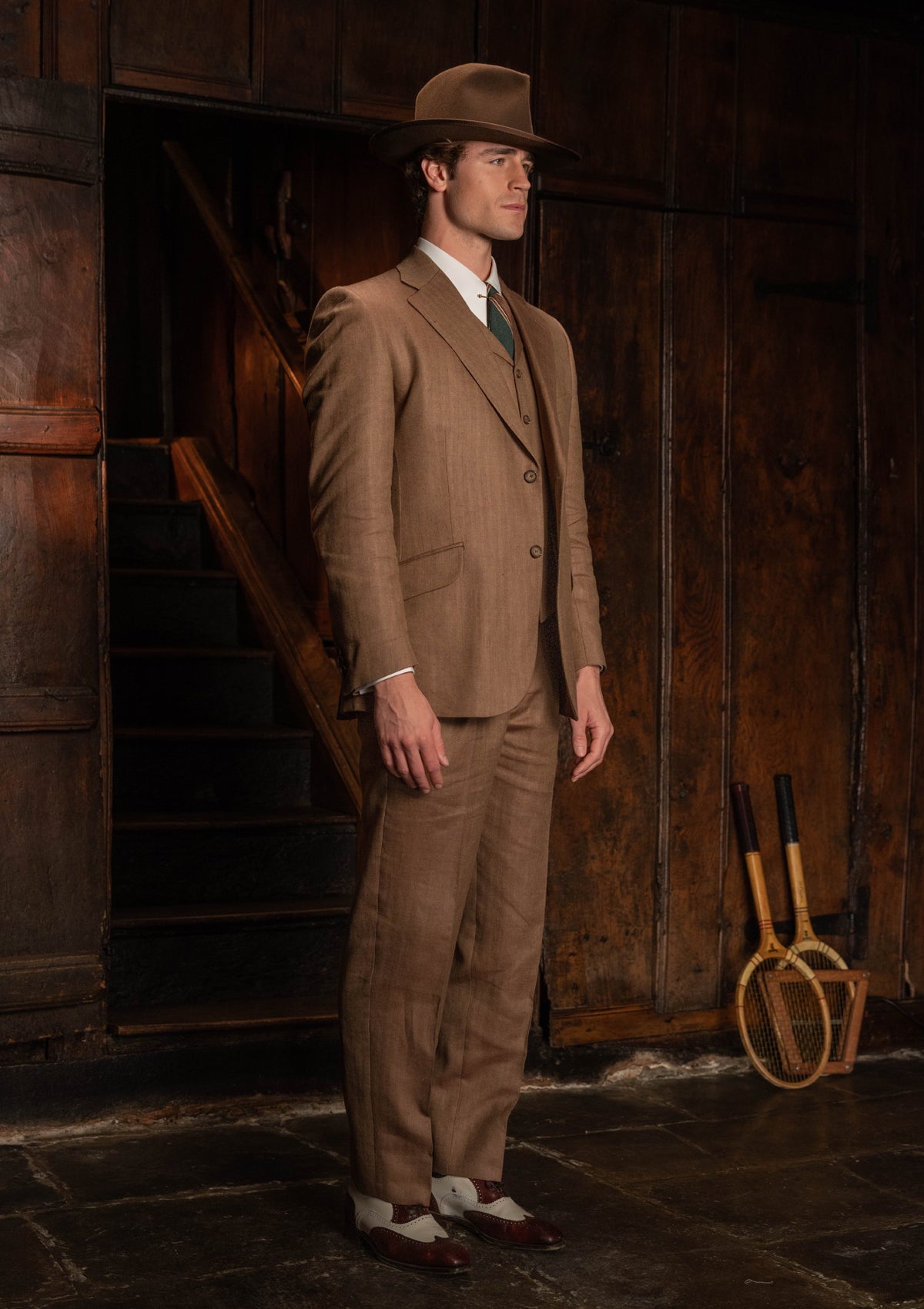 Coleman Jacket - Toasted Grain Herringbone