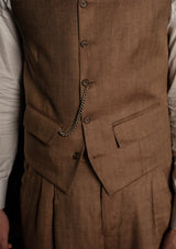 The Coleman Suit - Toasted Grain Herringbone