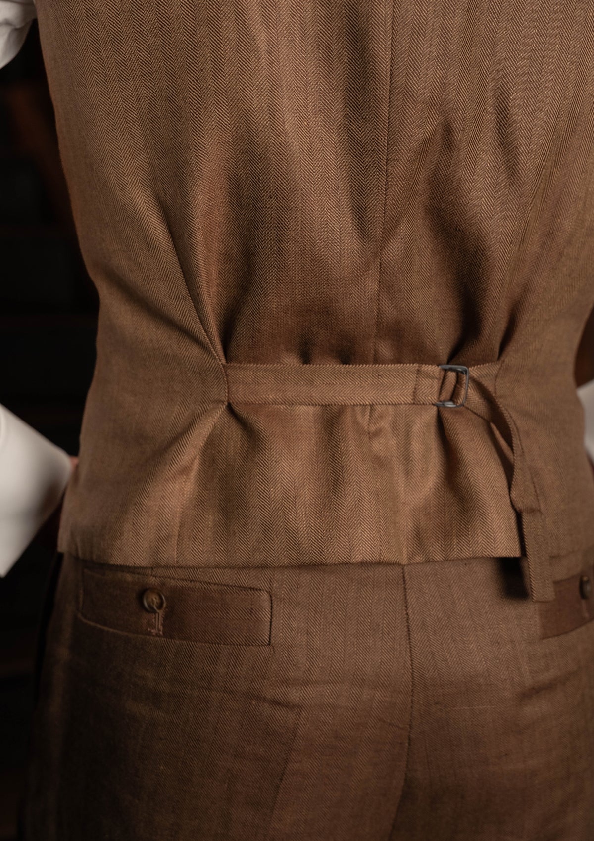 Coleman Waistcoat - Toasted Grain Herringbone
