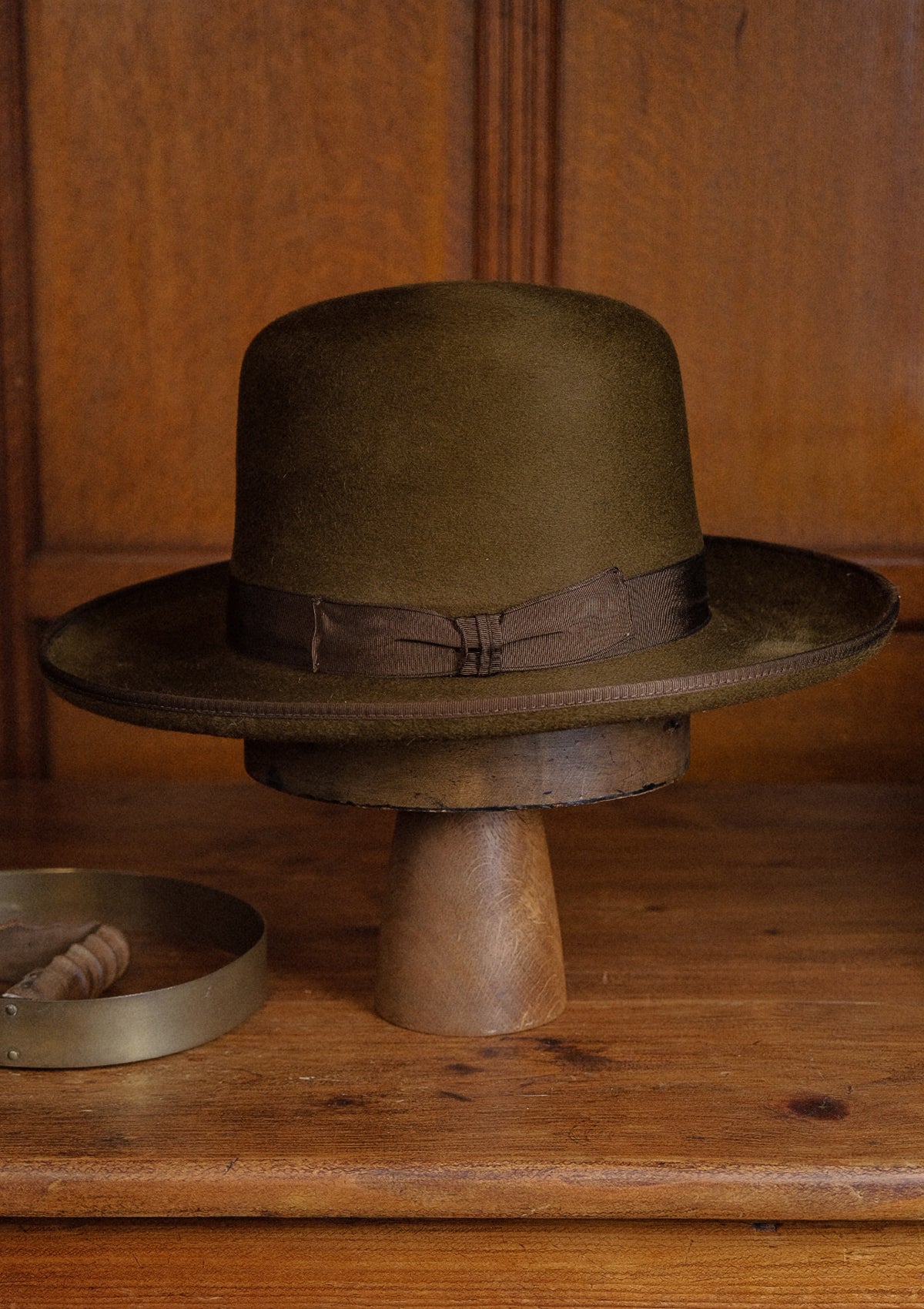 Lawson Open Crown Fedora - Tobacco