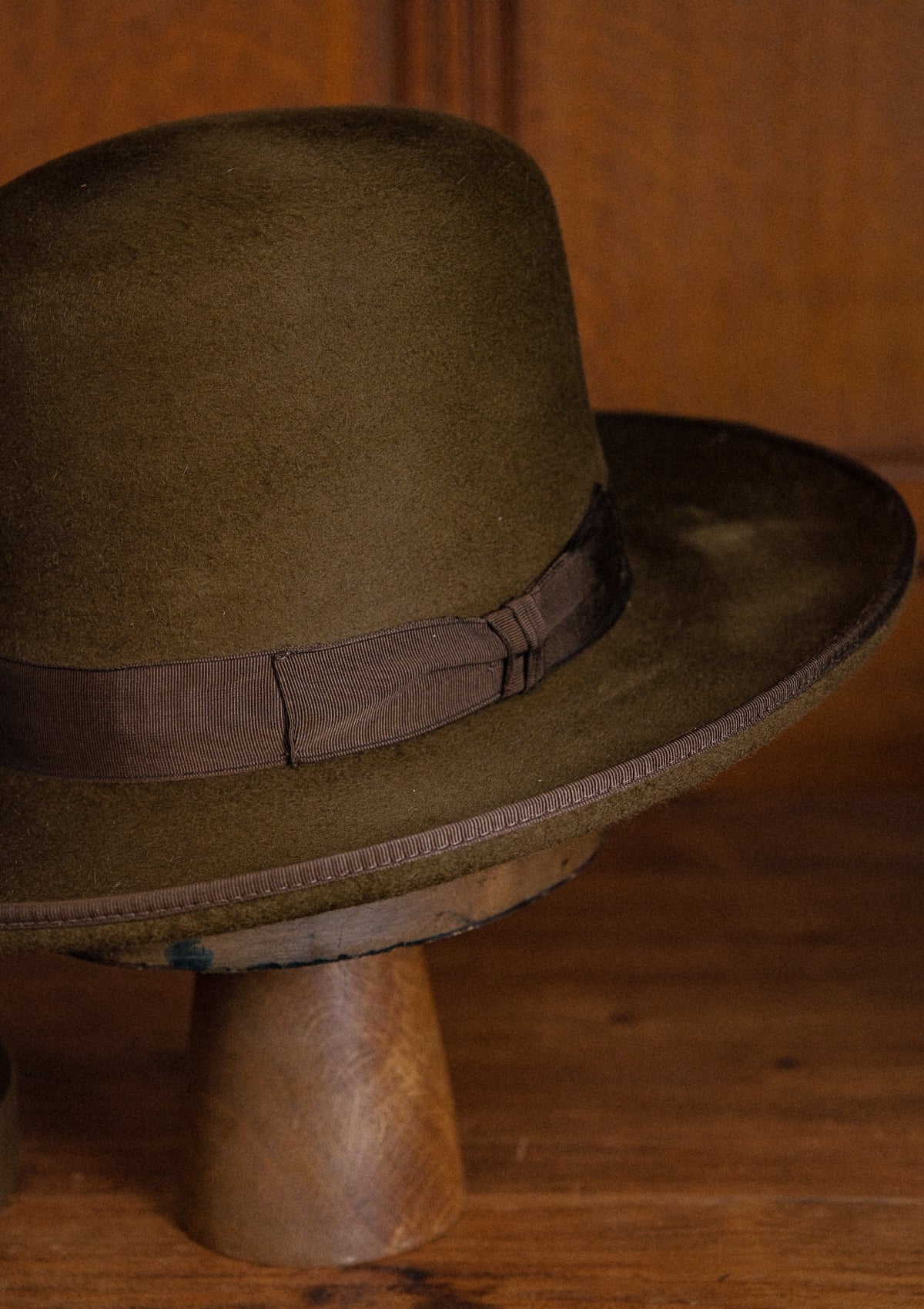 Lawson Open Crown Fedora - Tobacco