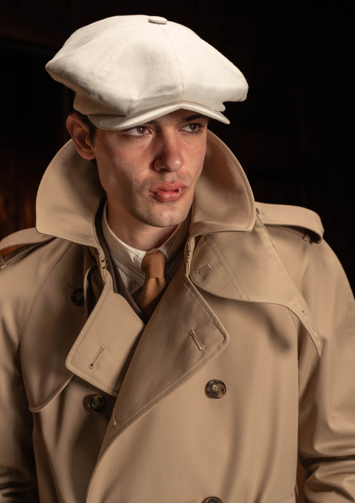The Bogart Trench Coat - Stone – Thomas Farthing London