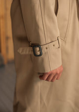 The Bogart Trench Coat - Stone