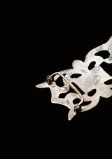 Scrollwork & Large Matrix Turquoise Sterling Silver Buckle
