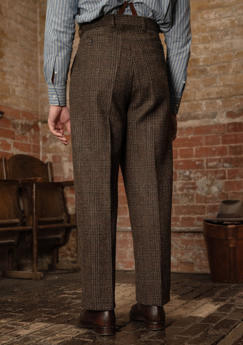 Woodrow Harris Tweed Clark Trousers - Dark Prince Of Wales