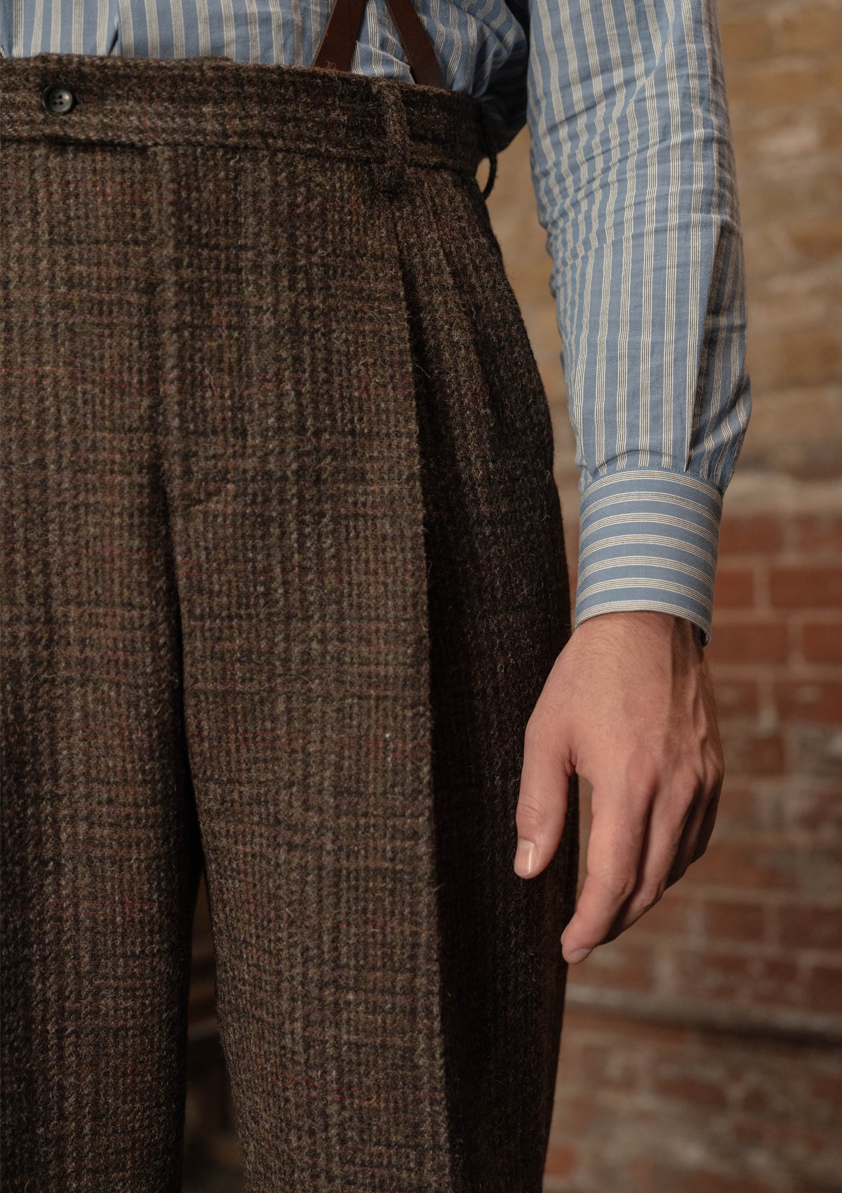 Woodrow Harris Tweed Clark Trousers - Dark Prince Of Wales