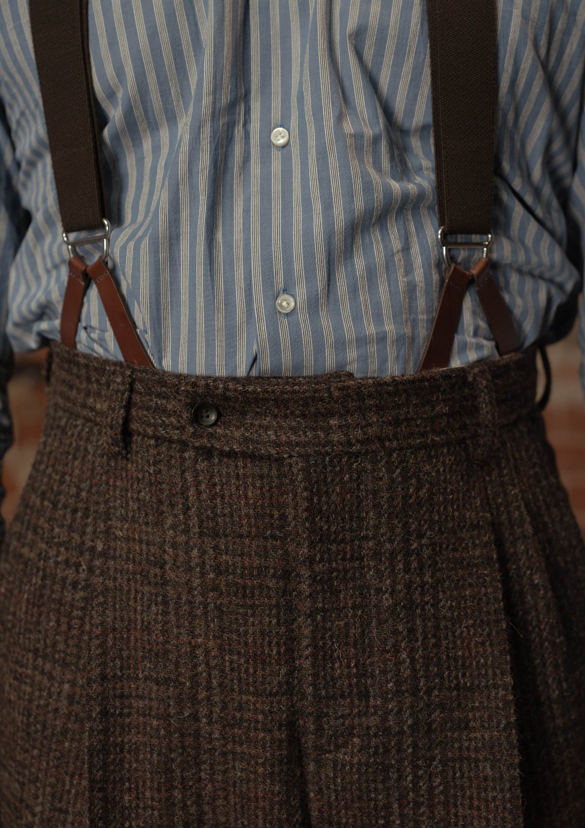 Woodrow Harris Tweed Clark Trousers - Dark Prince Of Wales