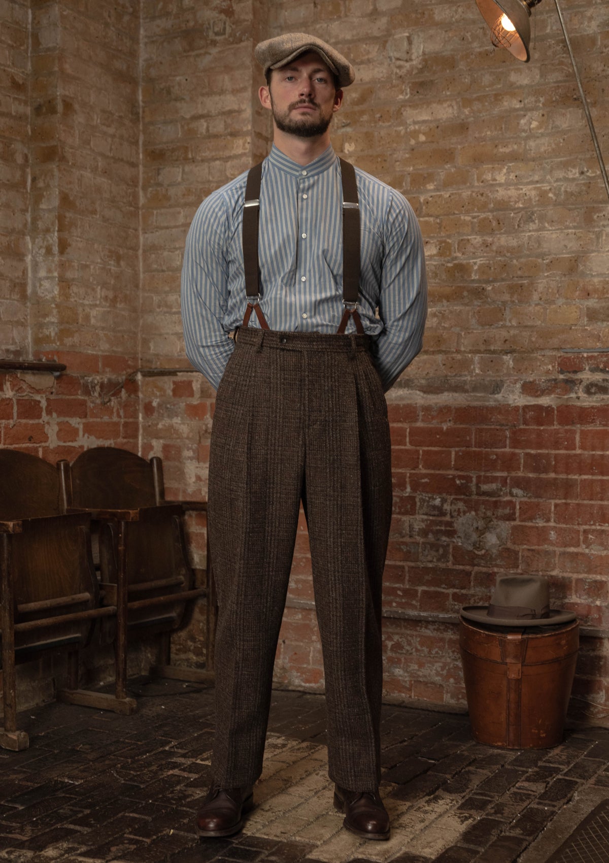 Woodrow Harris Tweed Clark Trousers - Dark Prince Of Wales