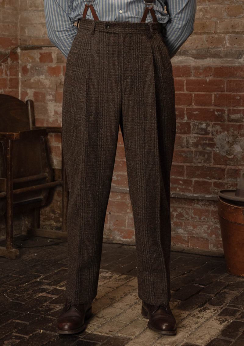 Woodrow Harris Tweed Clark Trousers - Dark Prince Of Wales