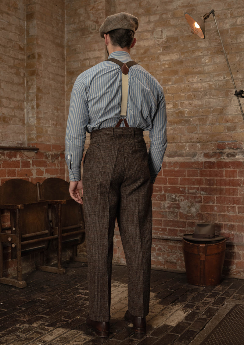 Woodrow Harris Tweed Clark Trousers - Dark Prince Of Wales
