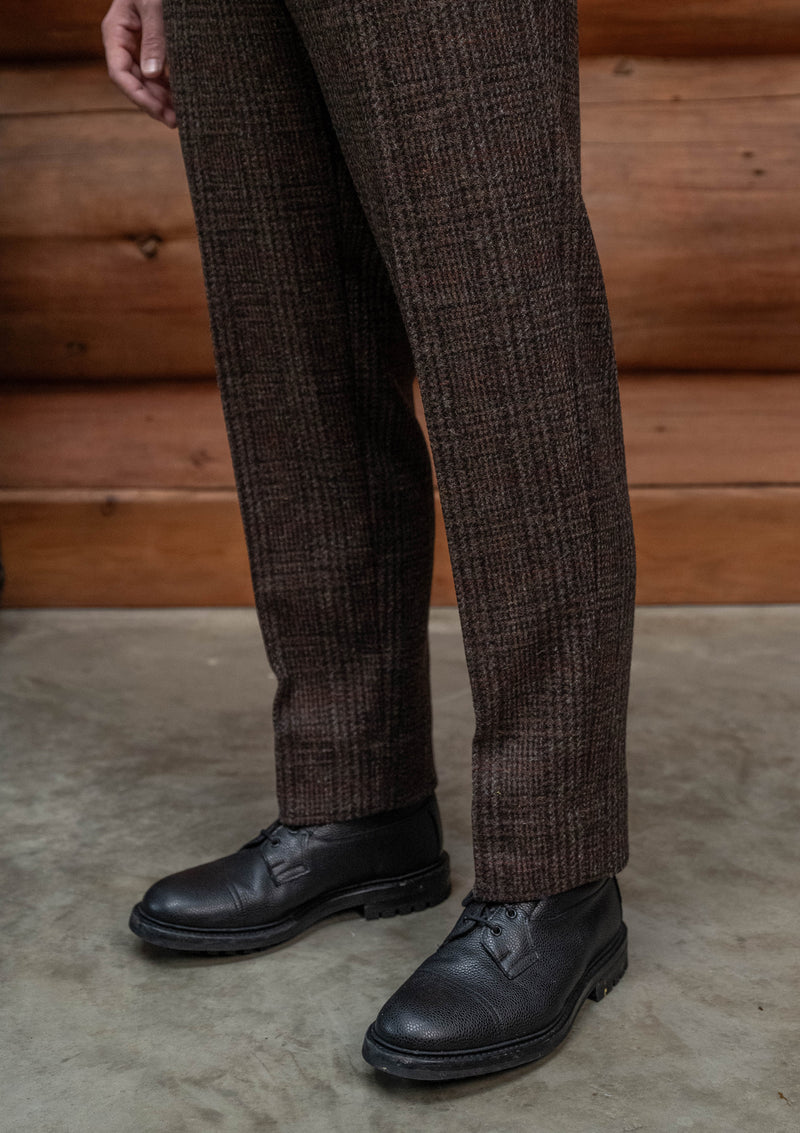 Woodrow Harris Tweed Classic Cut Trousers - Dark Prince Of Wales