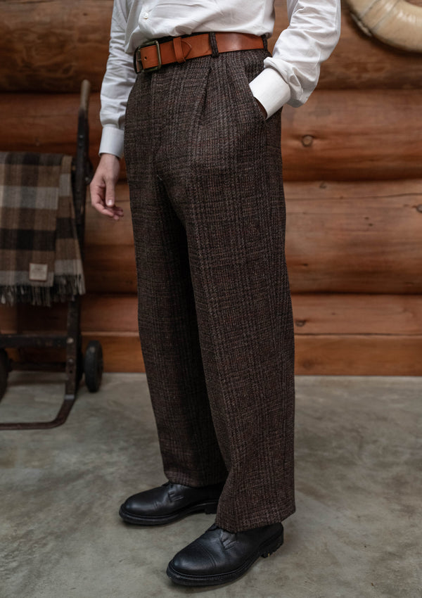 Woodrow Harris Tweed Clark Trousers - Dark Prince Of Wales