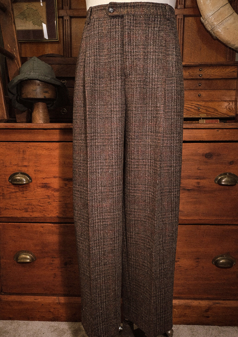 Woodrow Harris Tweed Clark Trousers - Dark Prince Of Wales