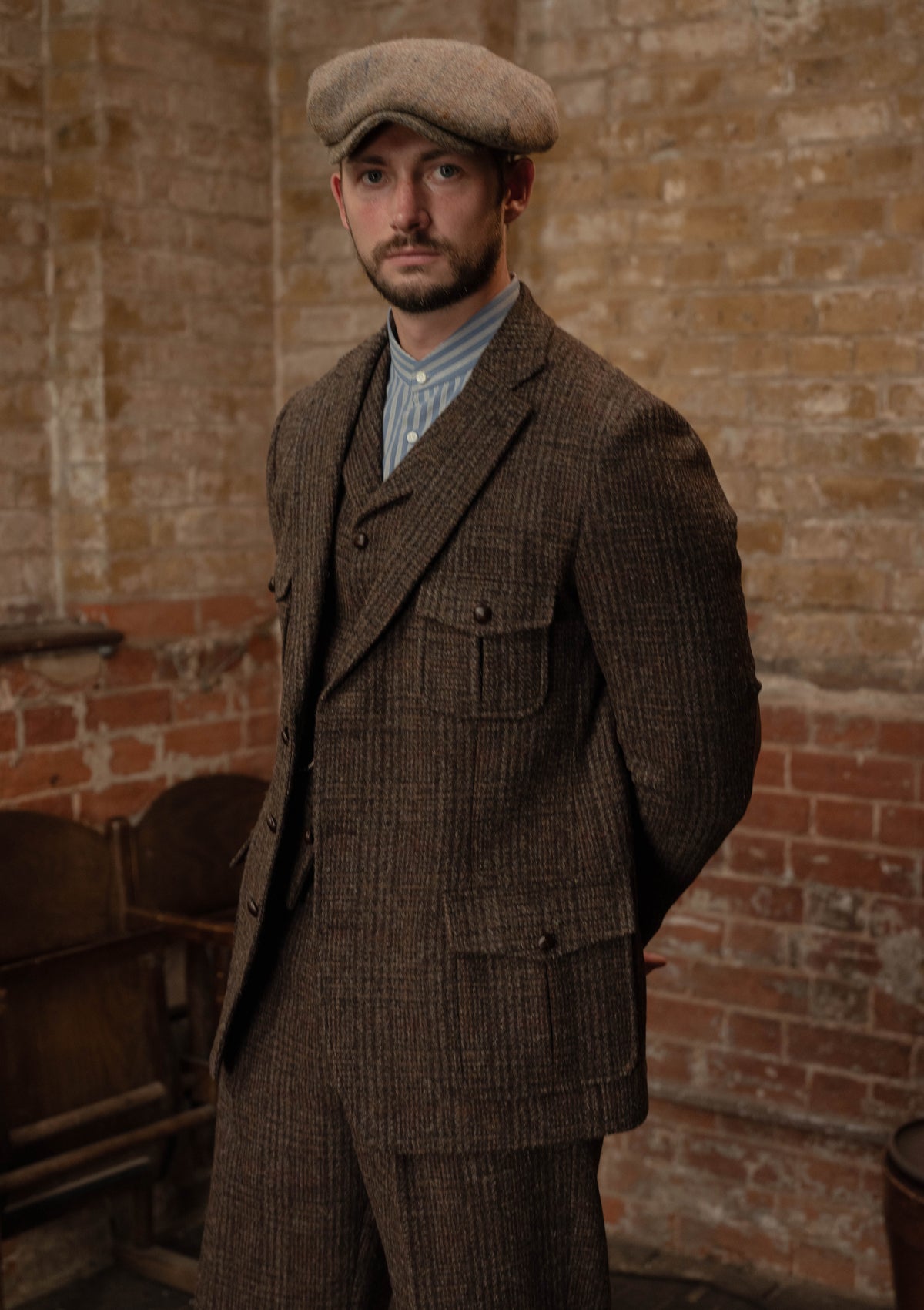 Woodrow Harris Tweed Jacket - Dark Prince Of Wales Check