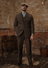 Woodrow Harris Tweed Jacket - Dark Prince Of Wales Check