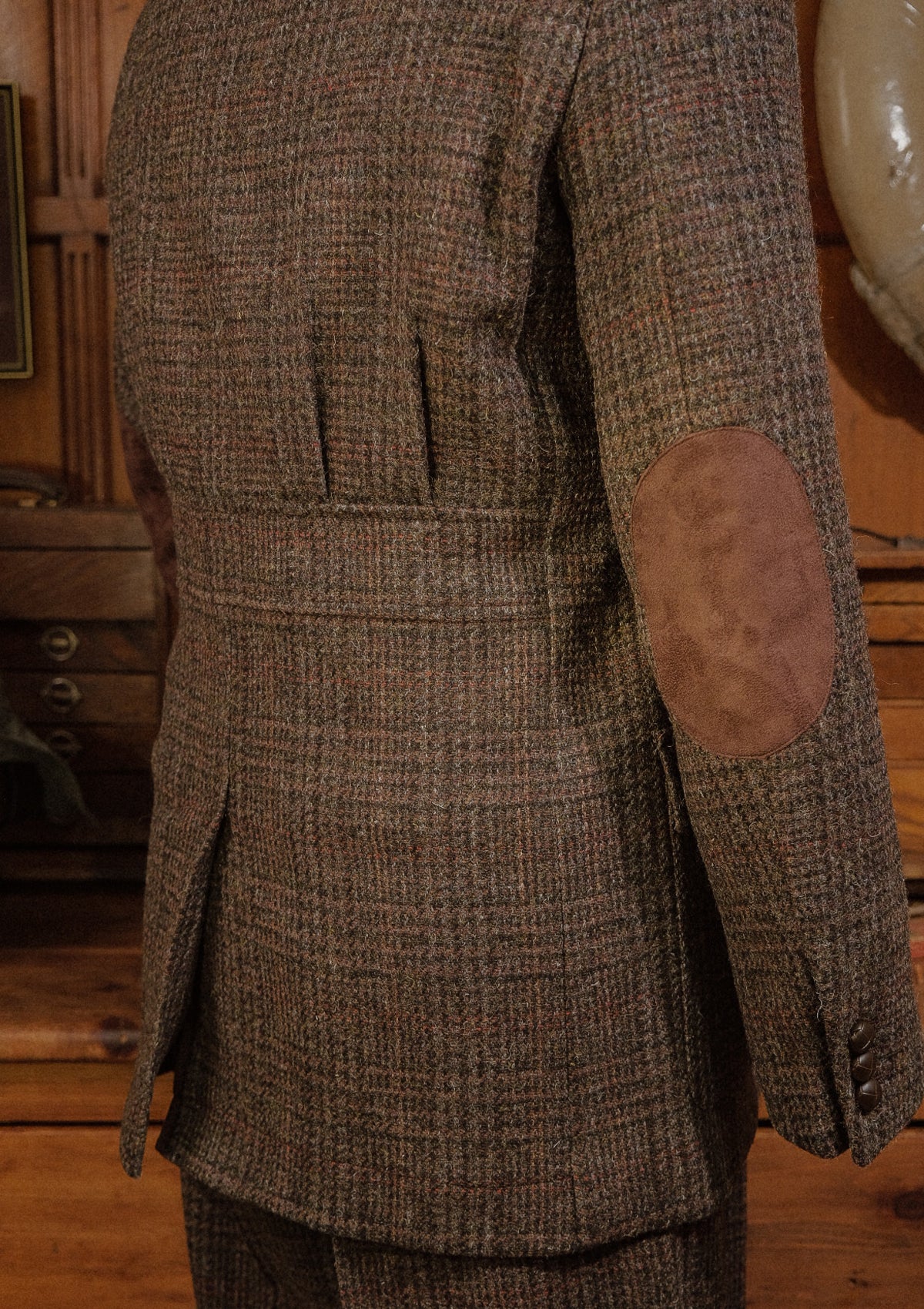 Woodrow Harris Tweed Jacket - Dark Prince Of Wales Check