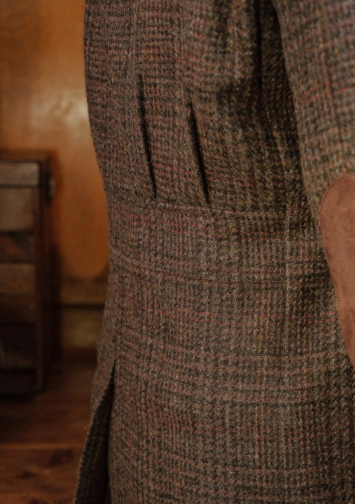 Woodrow Harris Tweed Jacket - Dark Prince Of Wales Check