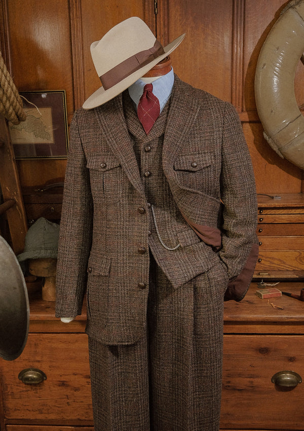 Woodrow Harris Tweed Jacket - Dark Prince Of Wales Check