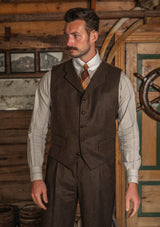 The Woodrow Suit - Burnt Saddle Herringbone