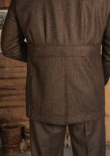 Woodrow Jacket - Burnt Saddle Herringbone