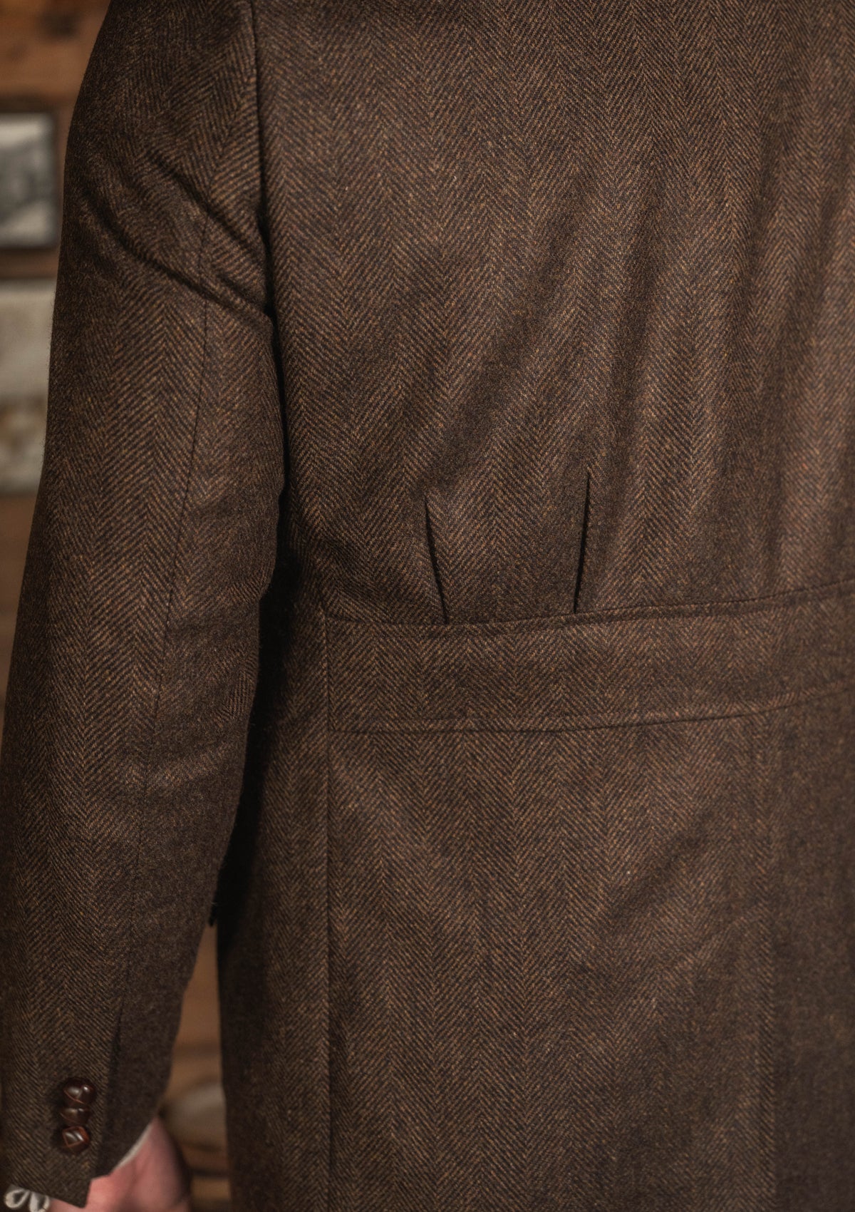 Woodrow Jacket - Burnt Saddle Herringbone