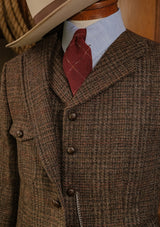 Woodrow Harris Tweed Waistcoat - Dark Prince Of Wales