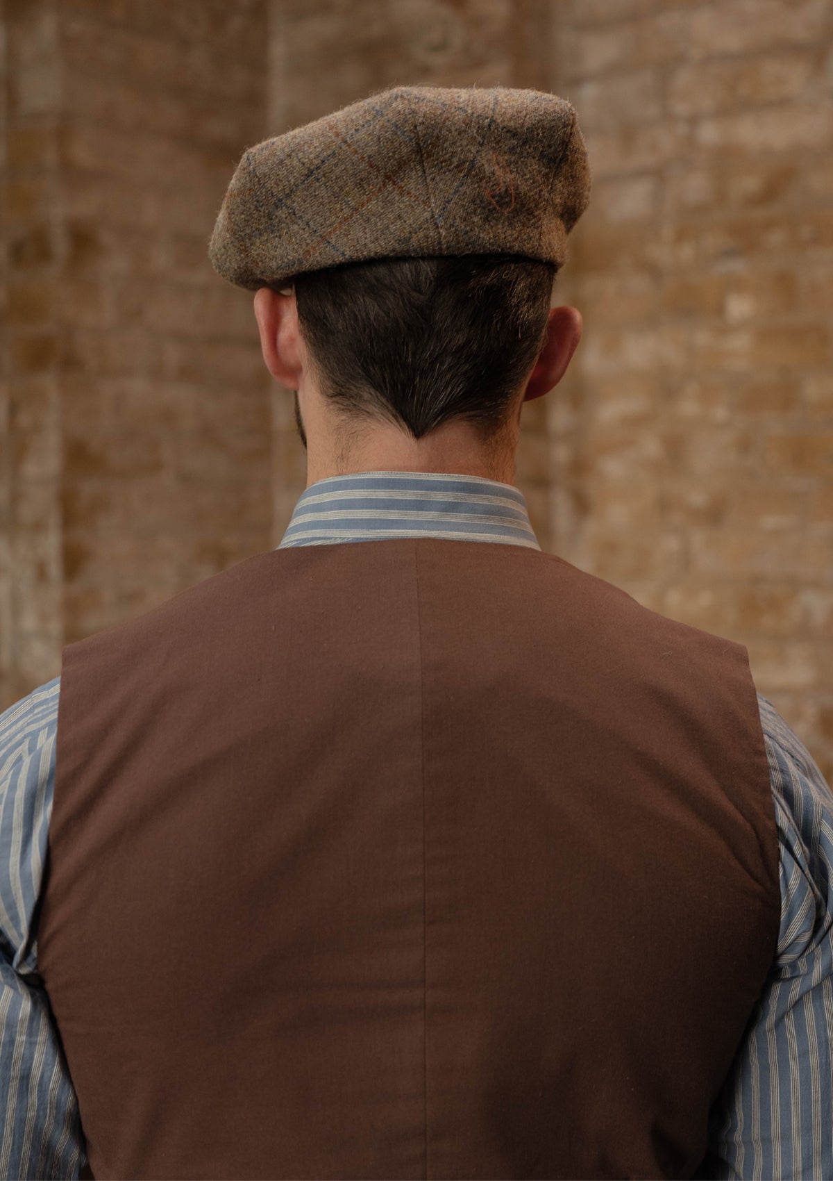 Woodrow Harris Tweed Waistcoat - Dark Prince Of Wales