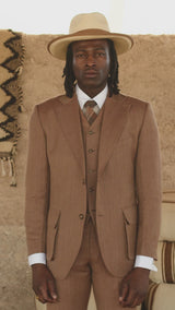 Bailey Jacket - Kasbah Brown Herringbone