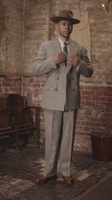 Munro Double Breasted Jacket - Grey Prince of Wales