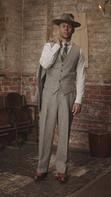 Munro Single Breasted Waistcoat - Grey Prince of Wales