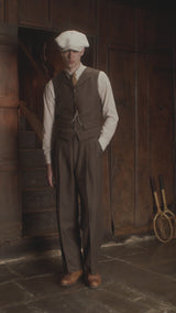 Coleman Waistcoat - Tobacco Herringbone