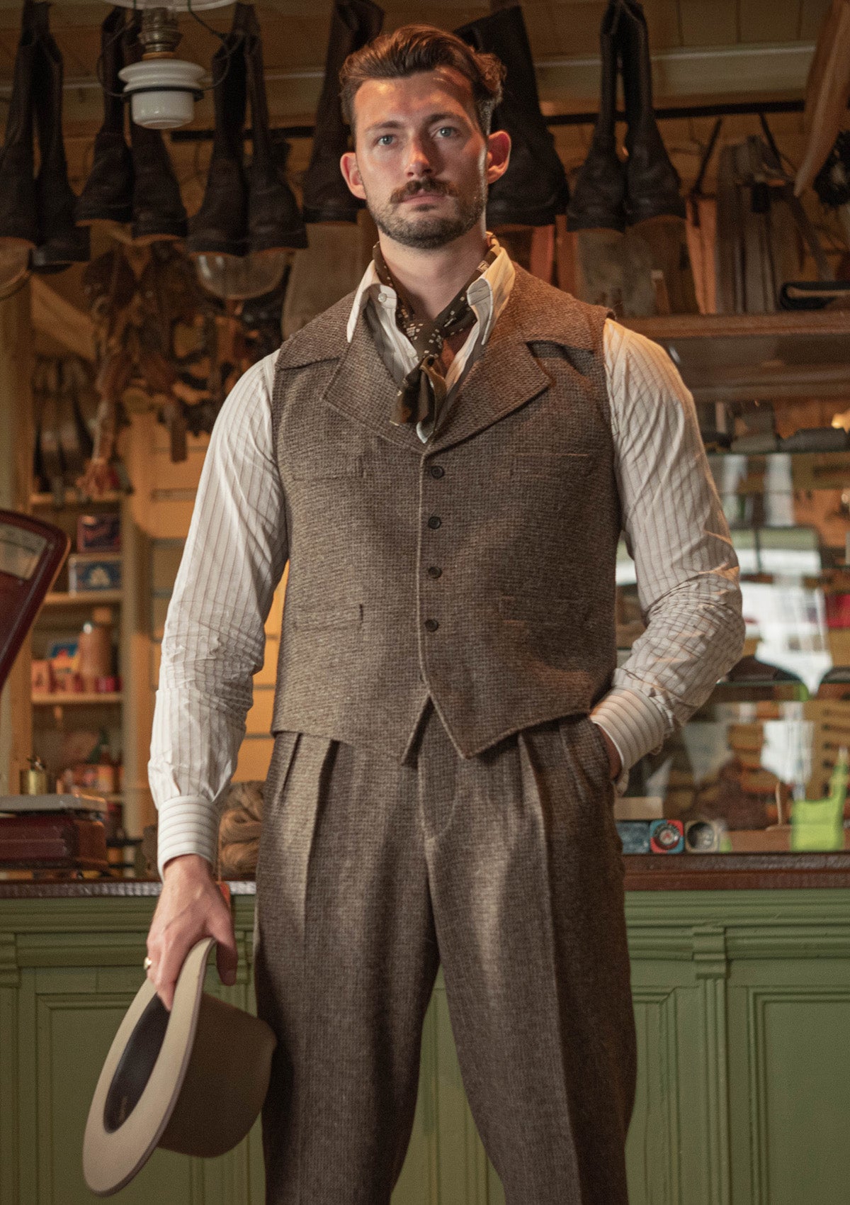 Garnick Waistcoat - Moorland Houndstooth
