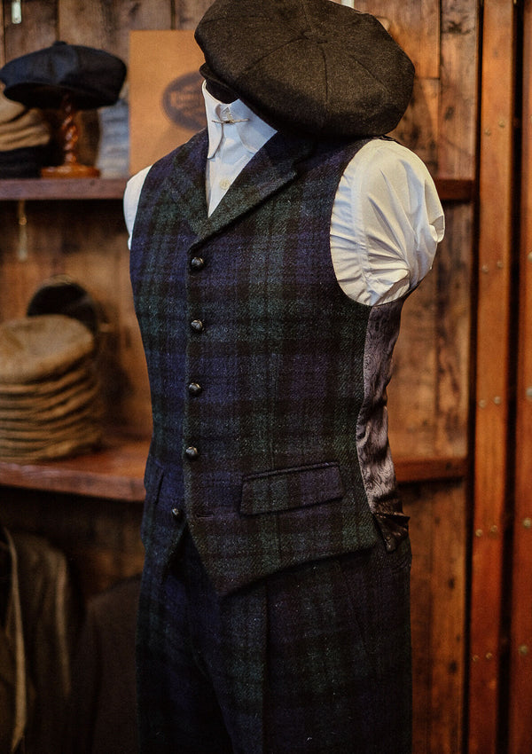 Edison Harris Tweed Waistcoat - Blackwatch