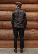 Brower Overshirt - Rust Check Harris Tweed