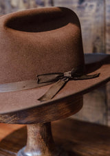 Burbank Rancher Hat - Open Crown - Brown