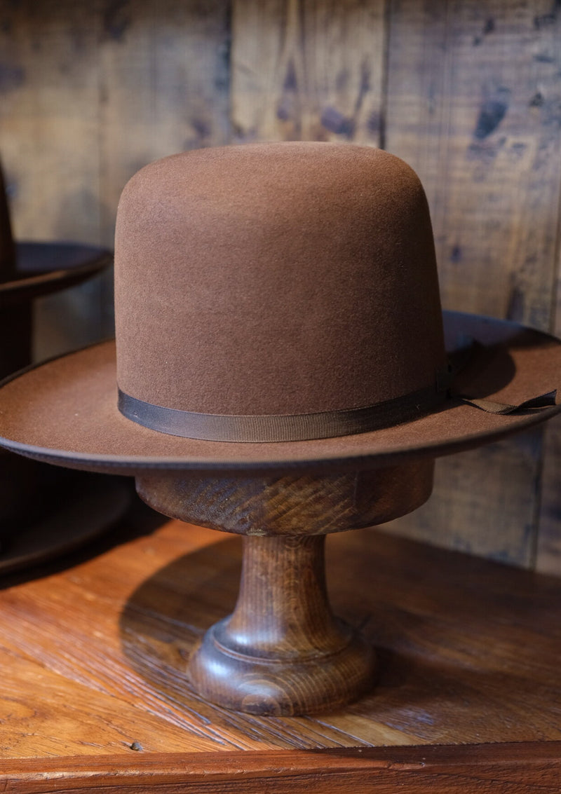 Burbank Rancher Hat - Open Crown - Brown