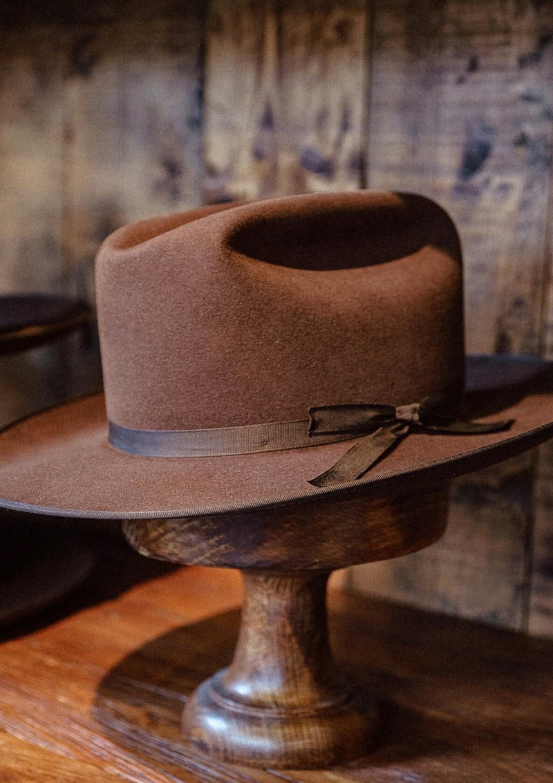 Burbank Rancher Hat - Open Crown - Brown