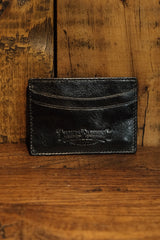 Card Wallet - Black Leather