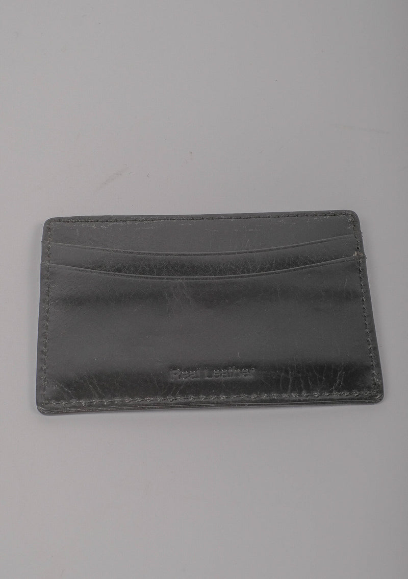 Card Wallet - Black Leather