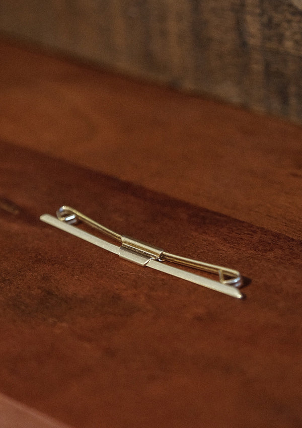 Original 1940's Flat Gold Collar Bar